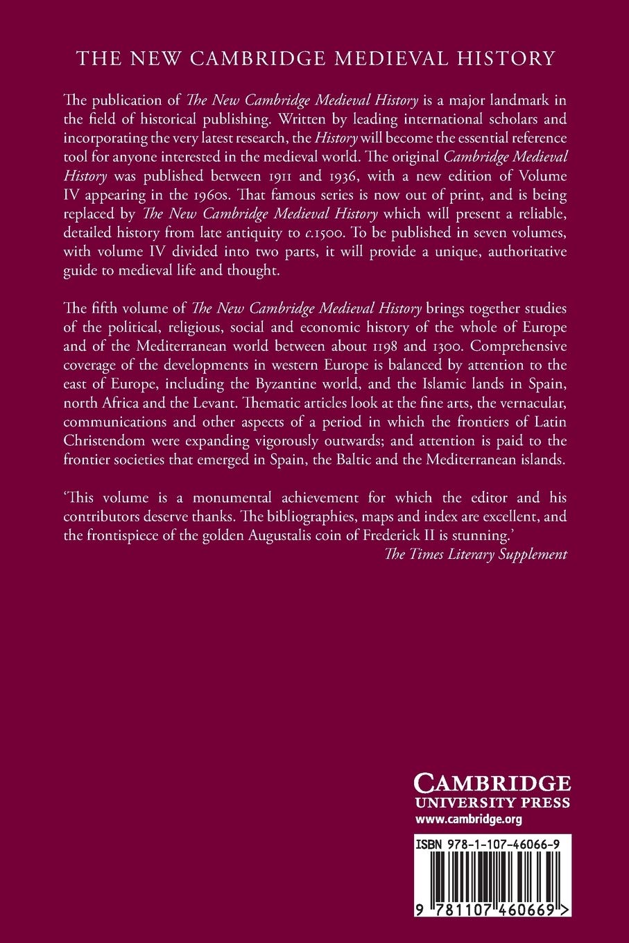 The New Cambridge Medieval History: C. 1198-c. 1300: 5 (The New Cambridge Medieval History, Series Number 5)