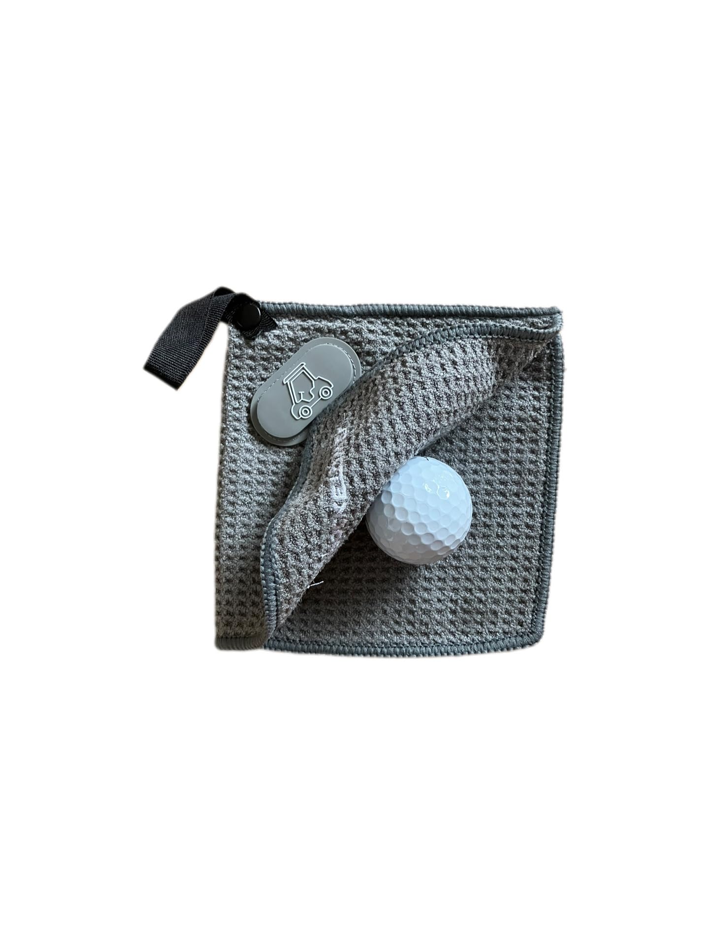 Toallas de golf magnéticas, pequeñas (gris) | Cubierta de cabeza de hierro