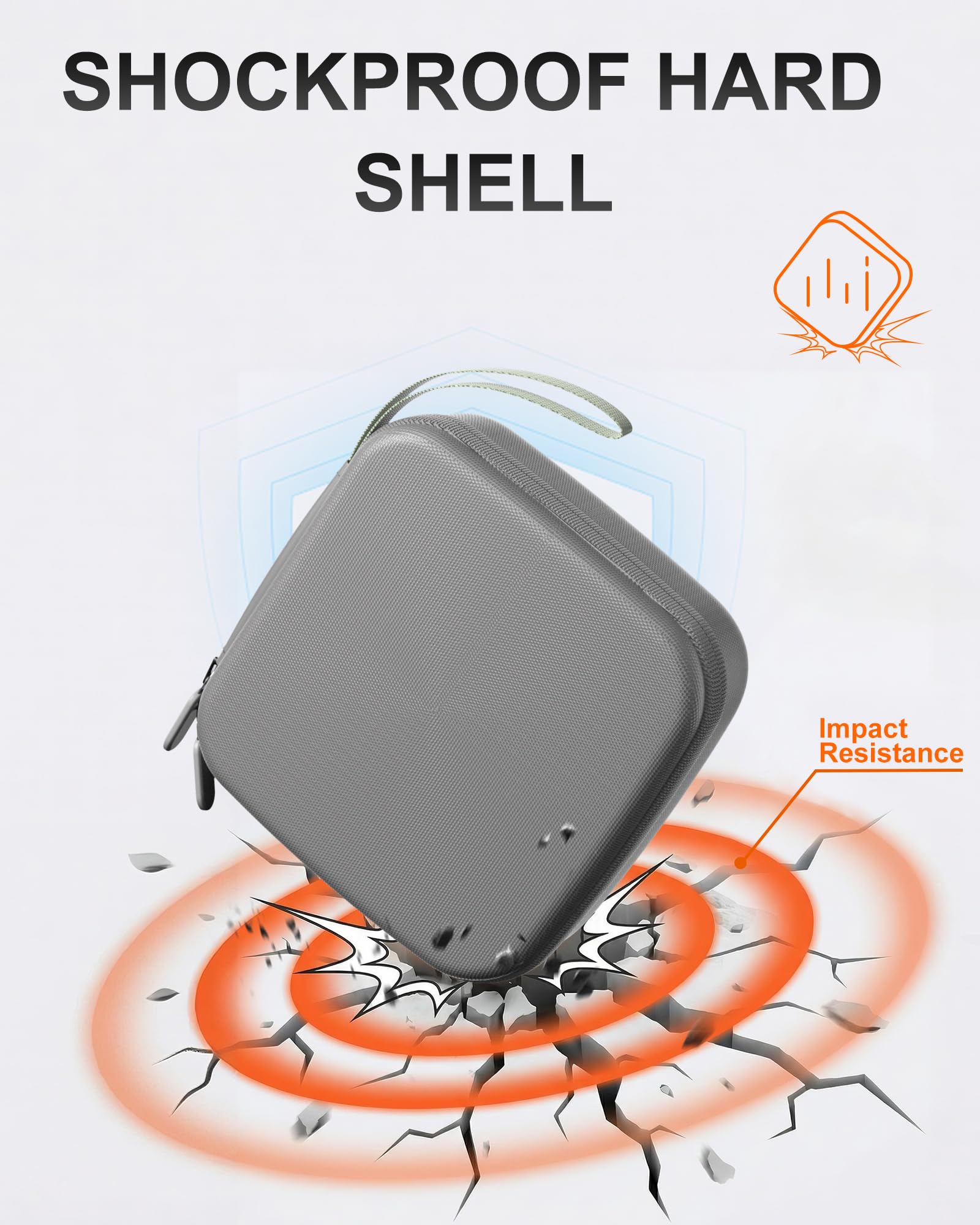 ProCase Etui do DJI Neo 2, przenośne twarde etui podróżne do DJI Neo 2 Drone (tylko etui) - szare