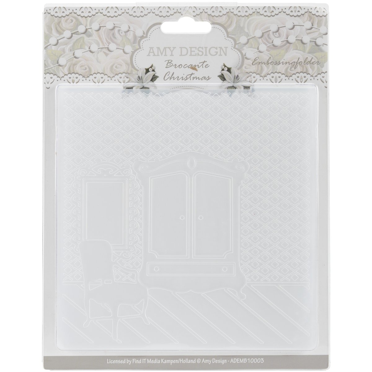 Find It Trading Brocante Christmas Amy Design Embossing Folder