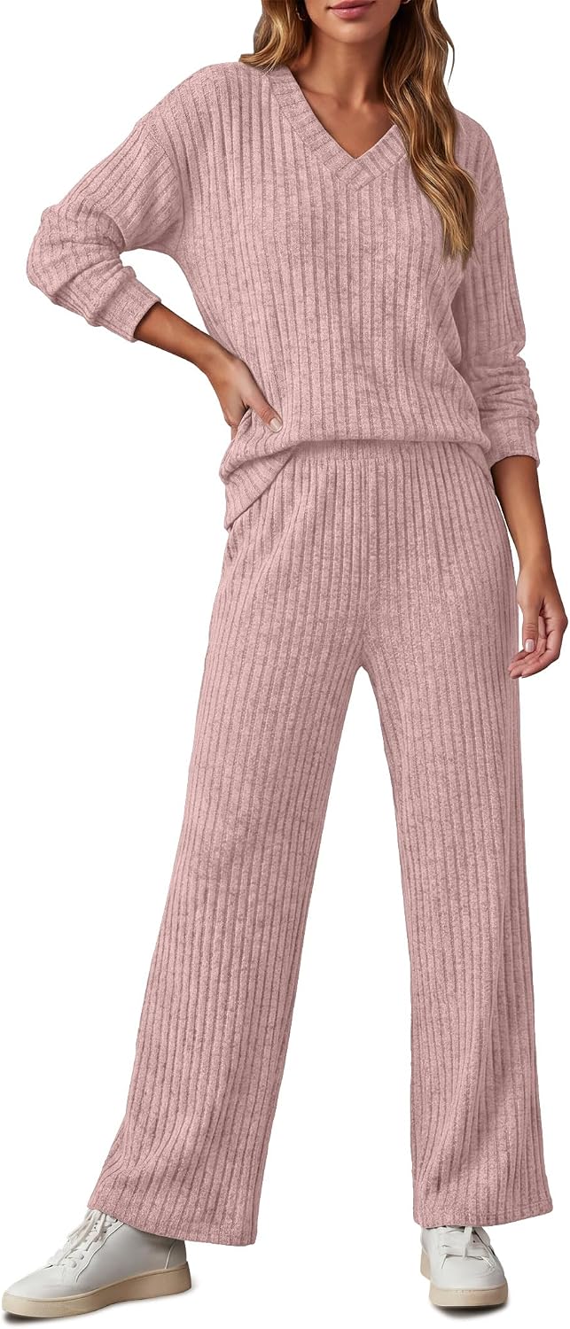  Lounge Sets for Women Cozy Travel Matching Sweater Fall Outfits thumbnail