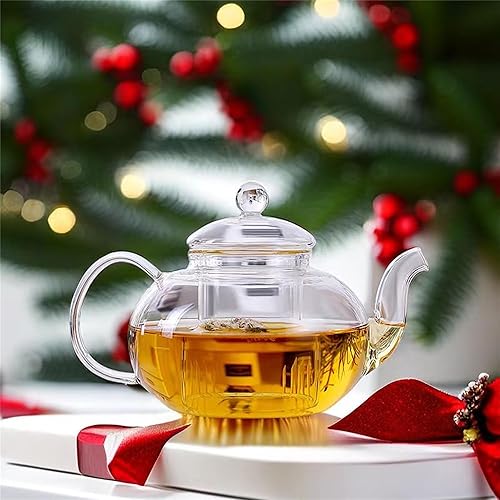 Miniatura 33 de CnGlass Calentador universal de tetera de cristal, hecho a mano con calentador de vidrio a prueba de calor y sin plomo, 5.3 pulgadas/5.3 in