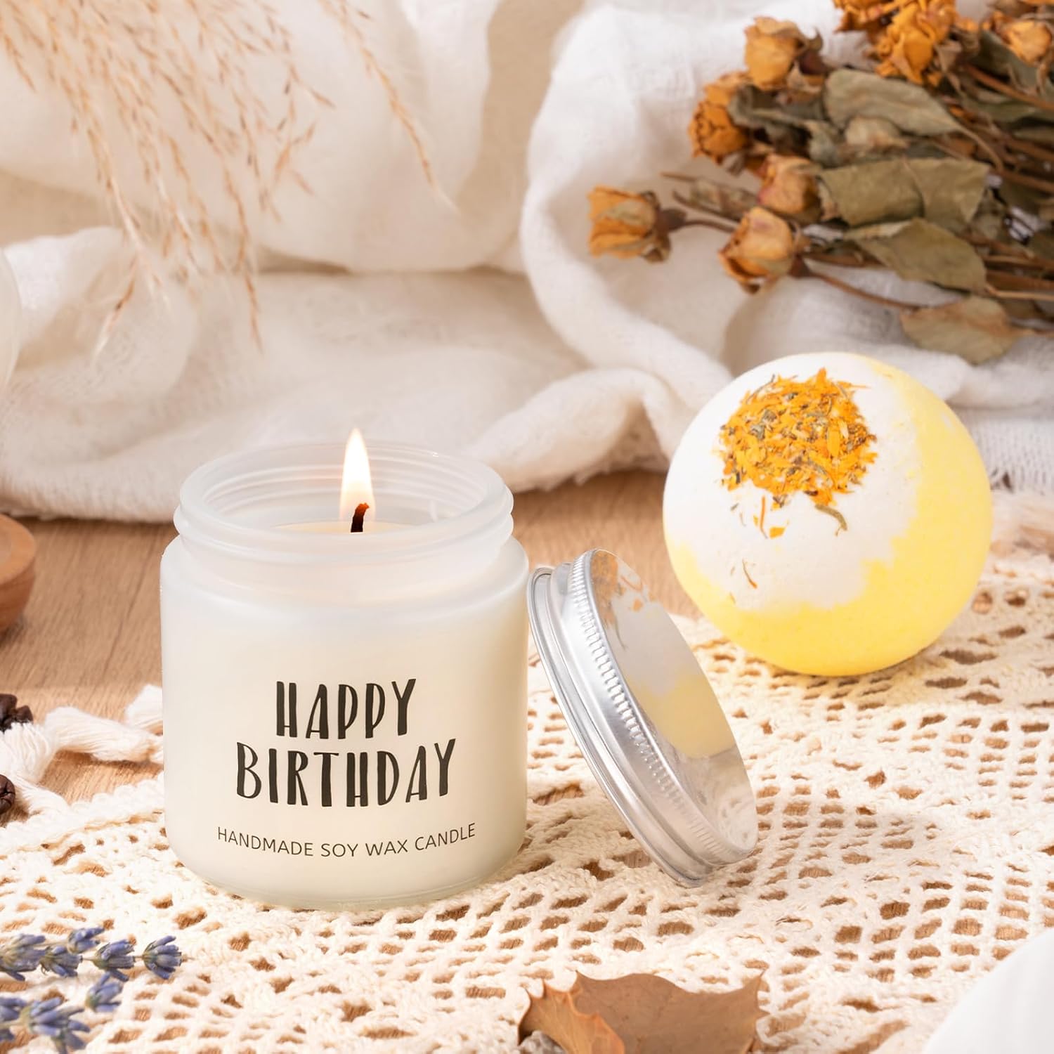 Birthday Gifts For Women, Teen Girl, Her - Gift Baskets with Cute Daisy Aesthetic Glass Cups Gift Set 7pcs - Perfect for Girl, Sister, Daughter, Friends - Image 4