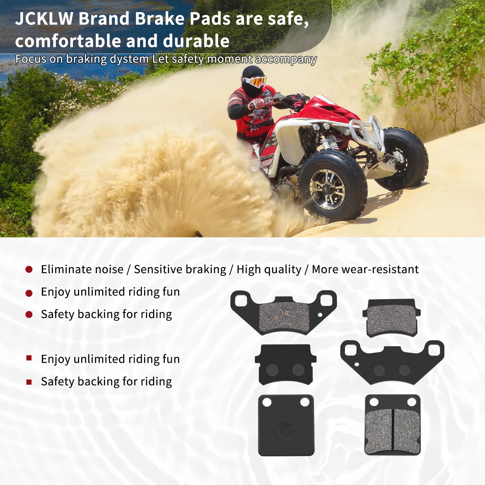 REAR BRAKE PADS TOMBERLIN CROSSFIRE 150 150R 150CC GO KART BUGGY - Foto 5