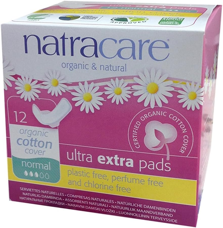 (3 Pack) Natracare Ultra Extra Pads Regular with Organic Cotton | 12 Count x 3 (36 Pads)