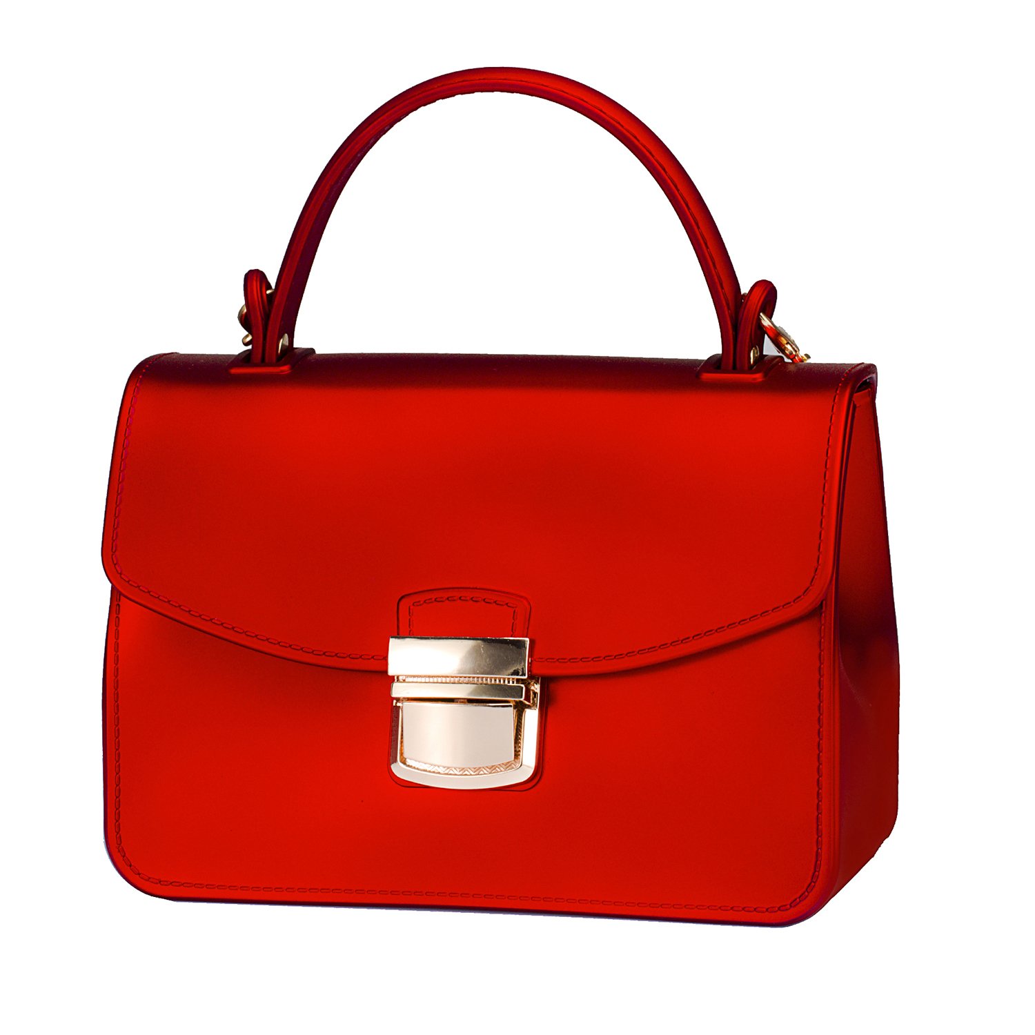 Clutch Purses for Women Jelly Small Crossbody Bags Formal Evening Bags Top Handle Purses for Women Mini Tote Bag: One Size Red-1