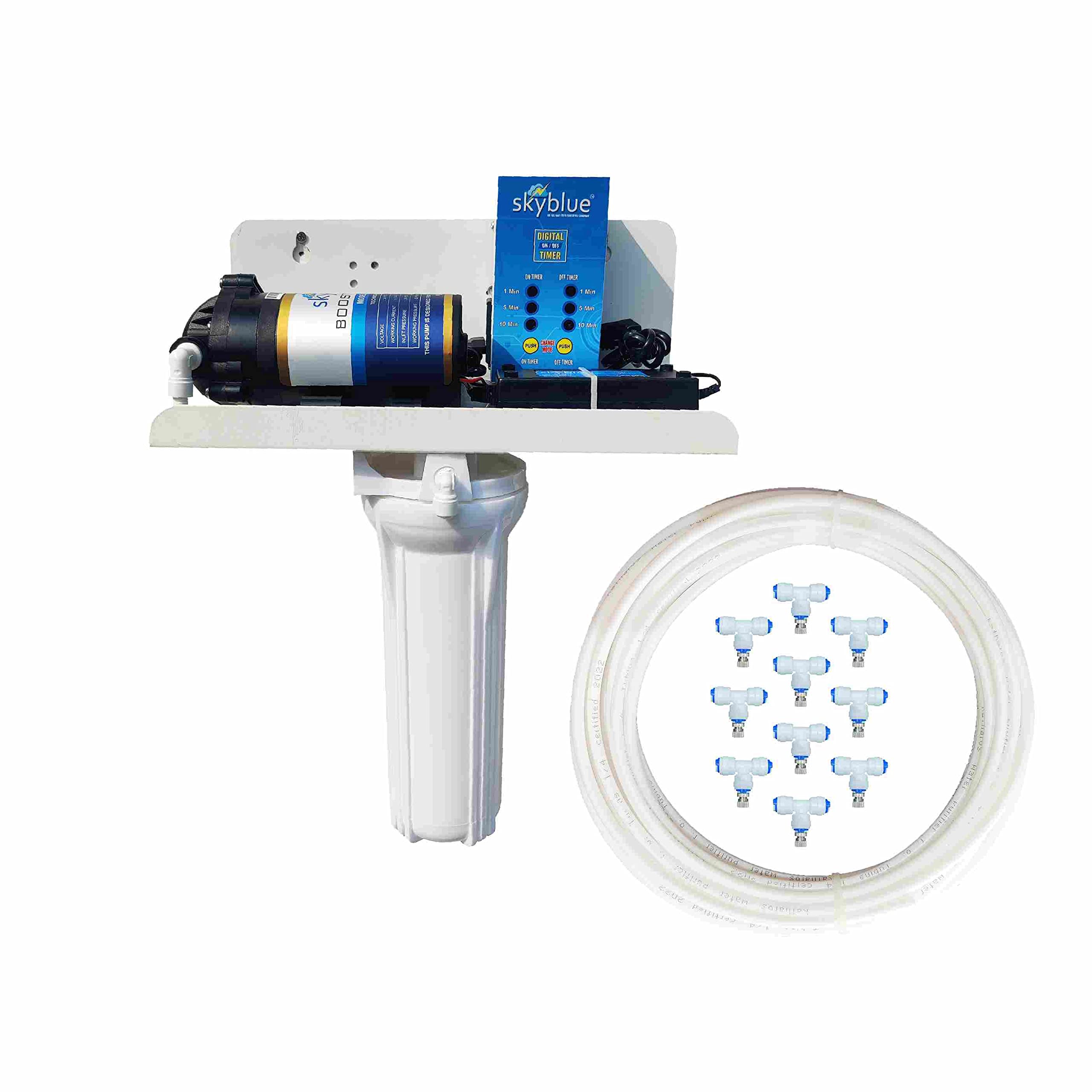 Premium Fogger Kit with 10 nozzles for Dairy Farms, Restaurants, Cafes and Outdoor Spaces Misting