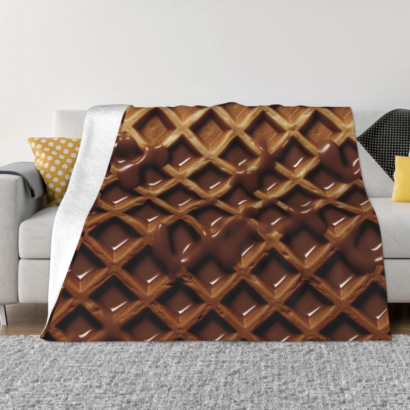 Couverture légère anti-frissons OUSIKA en microfibre chaude pour toute l'année