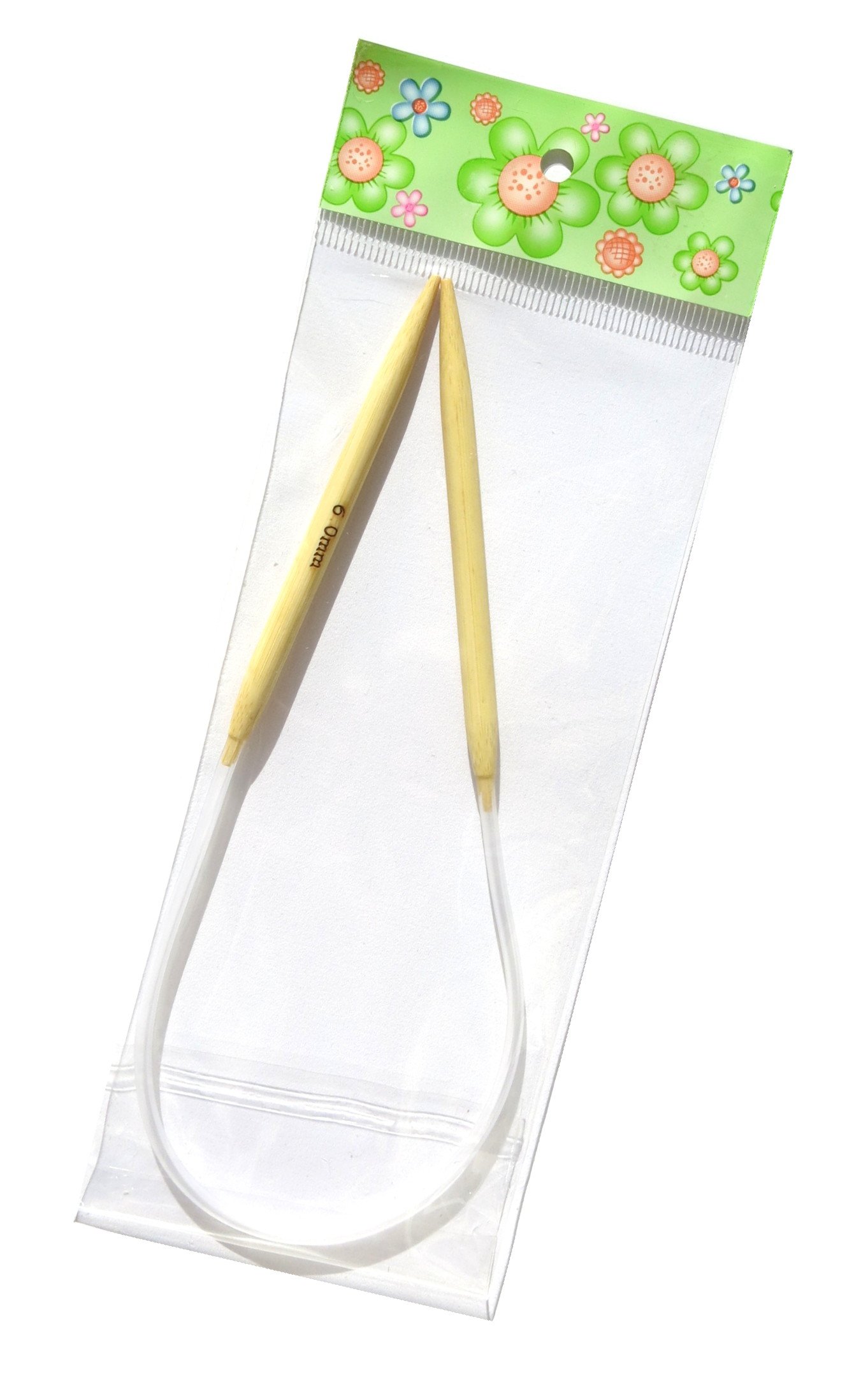 Adf Tm Carbonized 16'' (40Cm) X 6.0Mm Bamboo Circular Knitting Needles