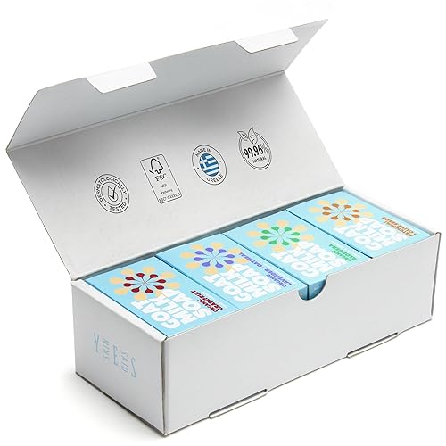 Miniatura 1 de Skin Said Yes Juego de 8 jabones de leche de cabra para eczema y psoriasis, barras de jabón natural de cabras, barras de jabón natural de leche de