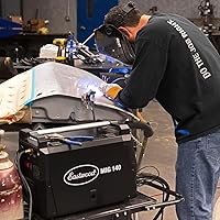 Vista 8 de Eastwood Máquina de soldadura MIG de 140 amperios y 120V para soldadura de chapa metálica y acero fino Máquina de soldadura portátil con regulador