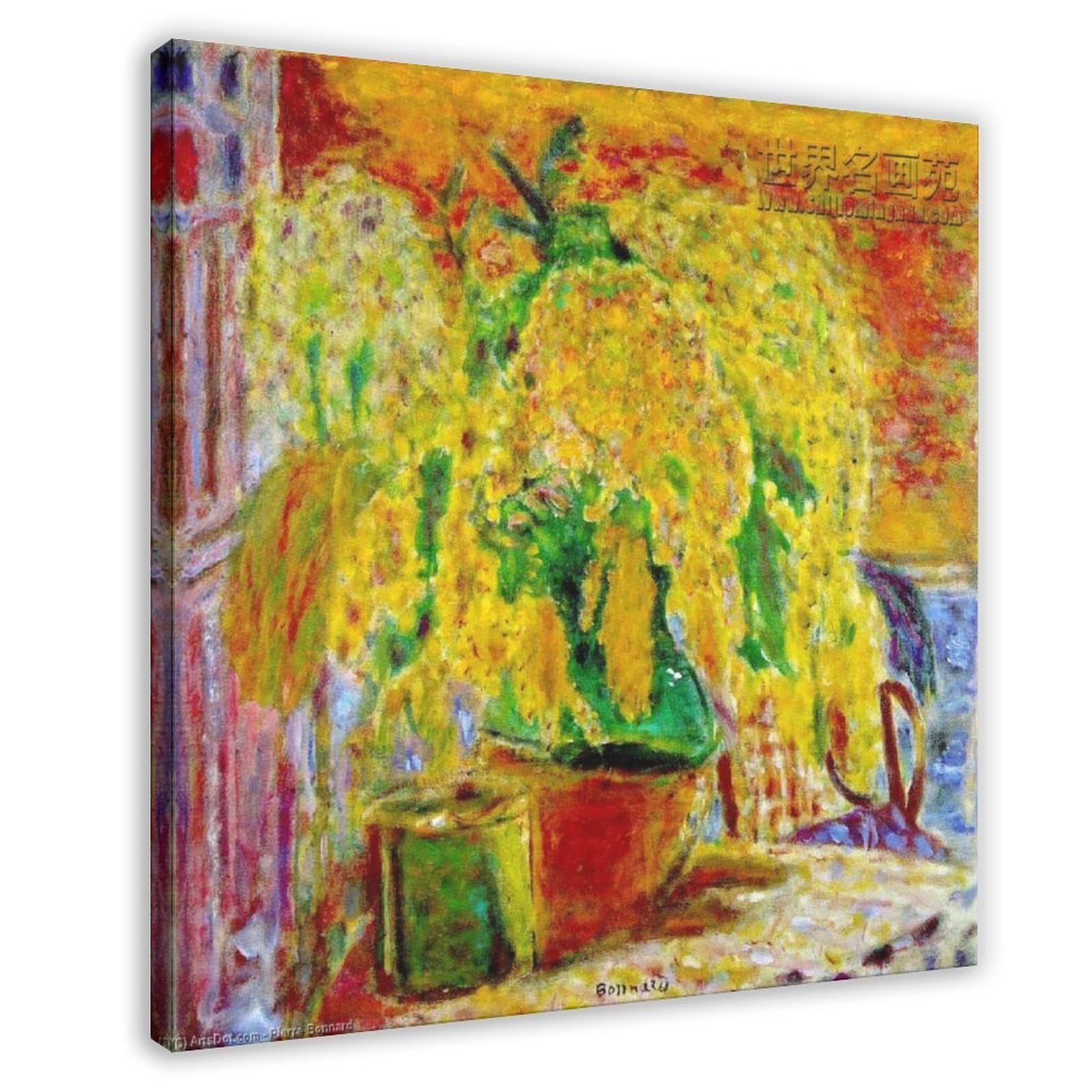 WCYB Bunch of Mimosa by Pierre Bonnard Posters Prints Canvas Deco Paintings Wall Art Frame 12" L X 12" W