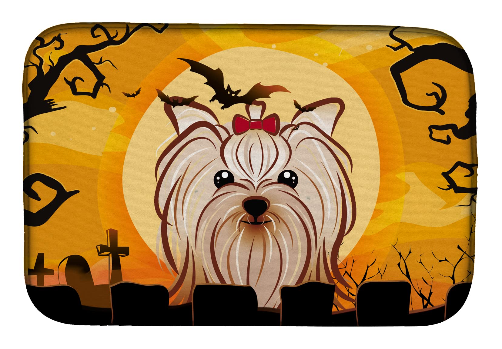 Tapis d'égouttage Yorkie Halloween Caroline's Treasures BB1762DDM