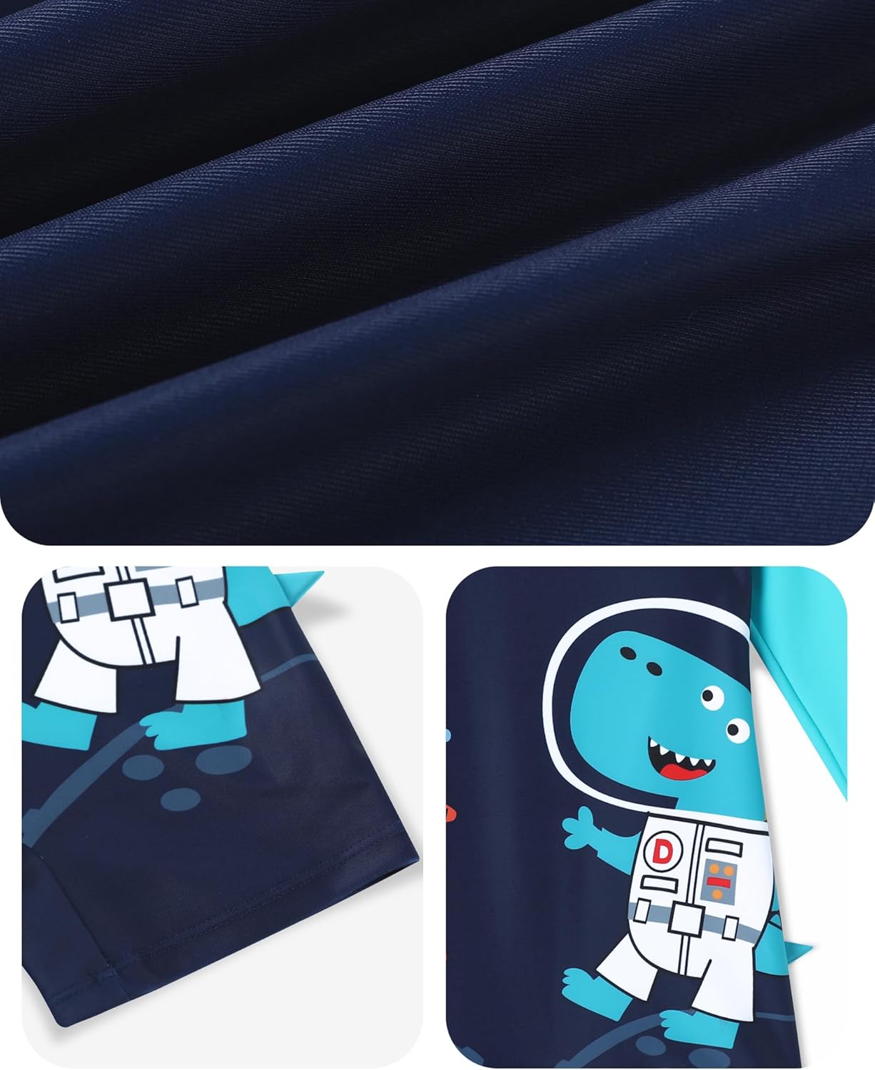 Redair Toddler Baby Boys Rash Guard Swimsuit Long Sleeve One Piece Swimwear Zip Bathing Suit with UPF 50+ 0-24 Months - Image 3