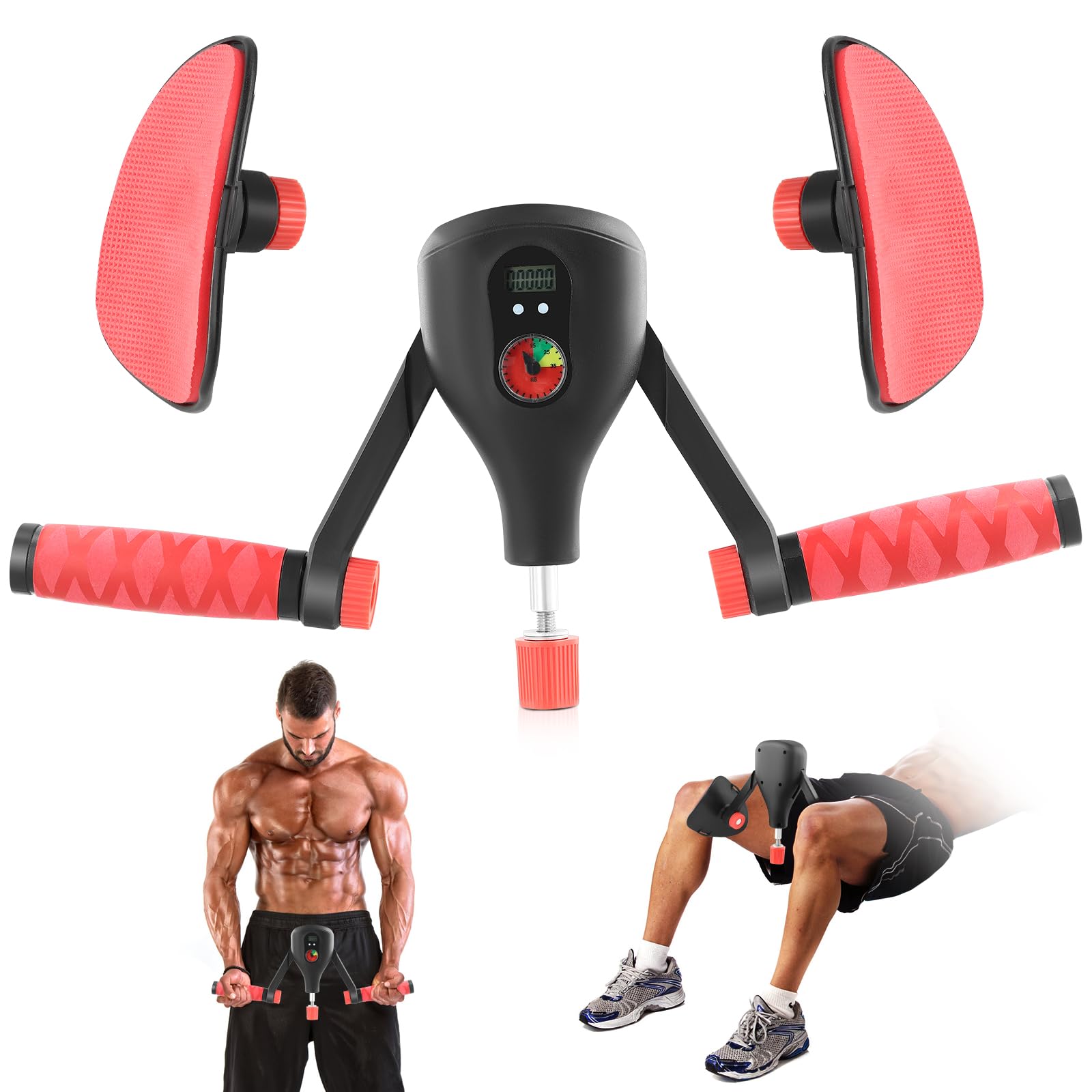 Attrezzo Interno Coscia, Allenatore per Muscoli del Pavimento Pelvico, Hip Trainer, Attrezzo Multifunzionale per Esercizi per Corpo, Torace, Gambe, Fianchi, Schiena, per Palestra in Casa Yoga (Rosa