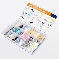 Vista 47 de GOOACC 501 clips universales para automóvil, parachoques mixto, para panel de puerta, protector para cubierta del motor, retenedor de remaches