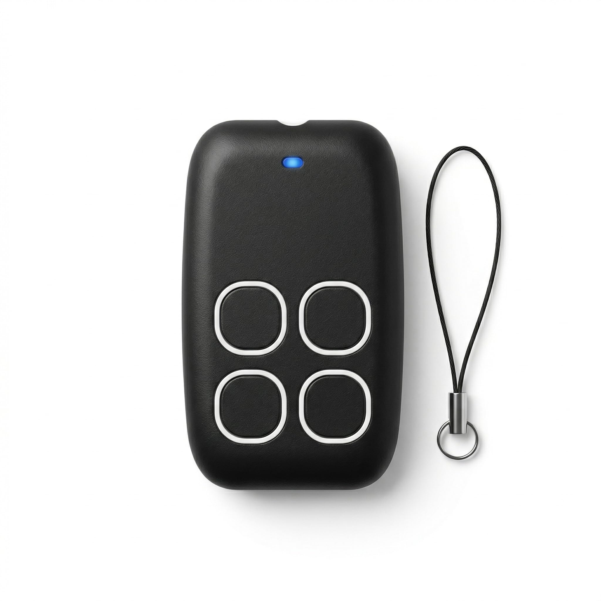 Garage Door Remote, Four Button Electric Fob with 50-100m Signal Range, Universal Remote Control Device, Compatible with 250-913MHz Frequencies, Universal Garage Door Opener