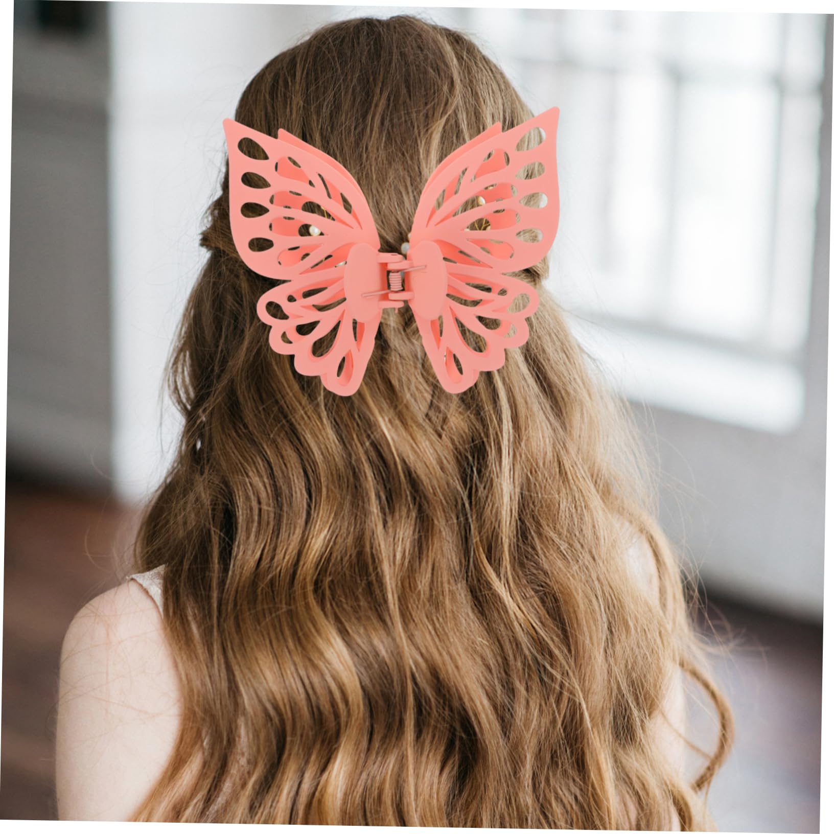 Haarspangen aus Ps und Abs Material Große Schmetterlings für Damen 8 Stück Zufällige Farbe Rutschfest und Haarschonend für Festliche Anlässe Wie Prom und Zeremonien