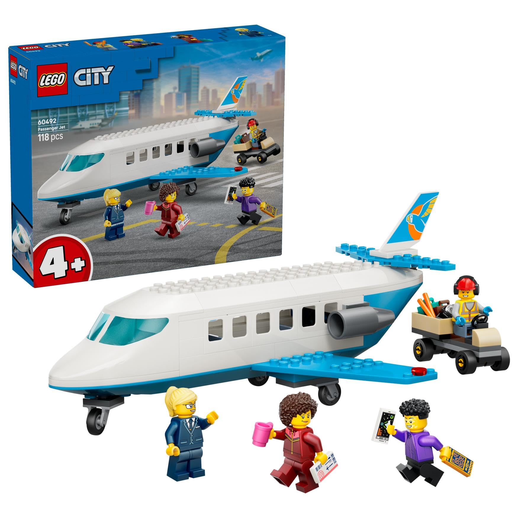 Lego City Passenger Jet - Plane Building Toy 60492