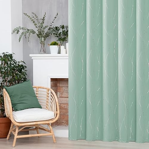 Miniatura 3 de BUHUA Paneles de cortina blackout para sala de estar, cortinas grises con aislamiento térmico, cortinas de ventana para dormitorio, 72 pulgadas de