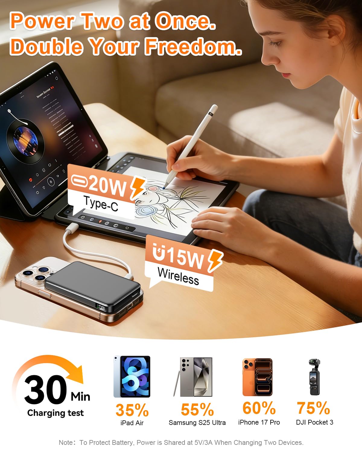 golioklsy Caricabatterie portatile, 10000 mAh Power Bank con ricarica rapida PD di tipo C da 20 W, display a LED per Magsafe, caricabatterie portatile wireless per iPhone 16/15/14/13/12 tutte le serie