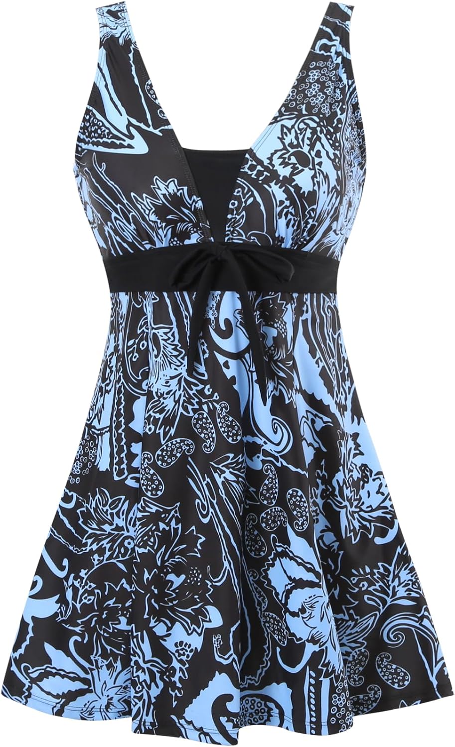 Amenxi Women's Swimming Costume Plus Size Swimsuit One Piece Swim Dress