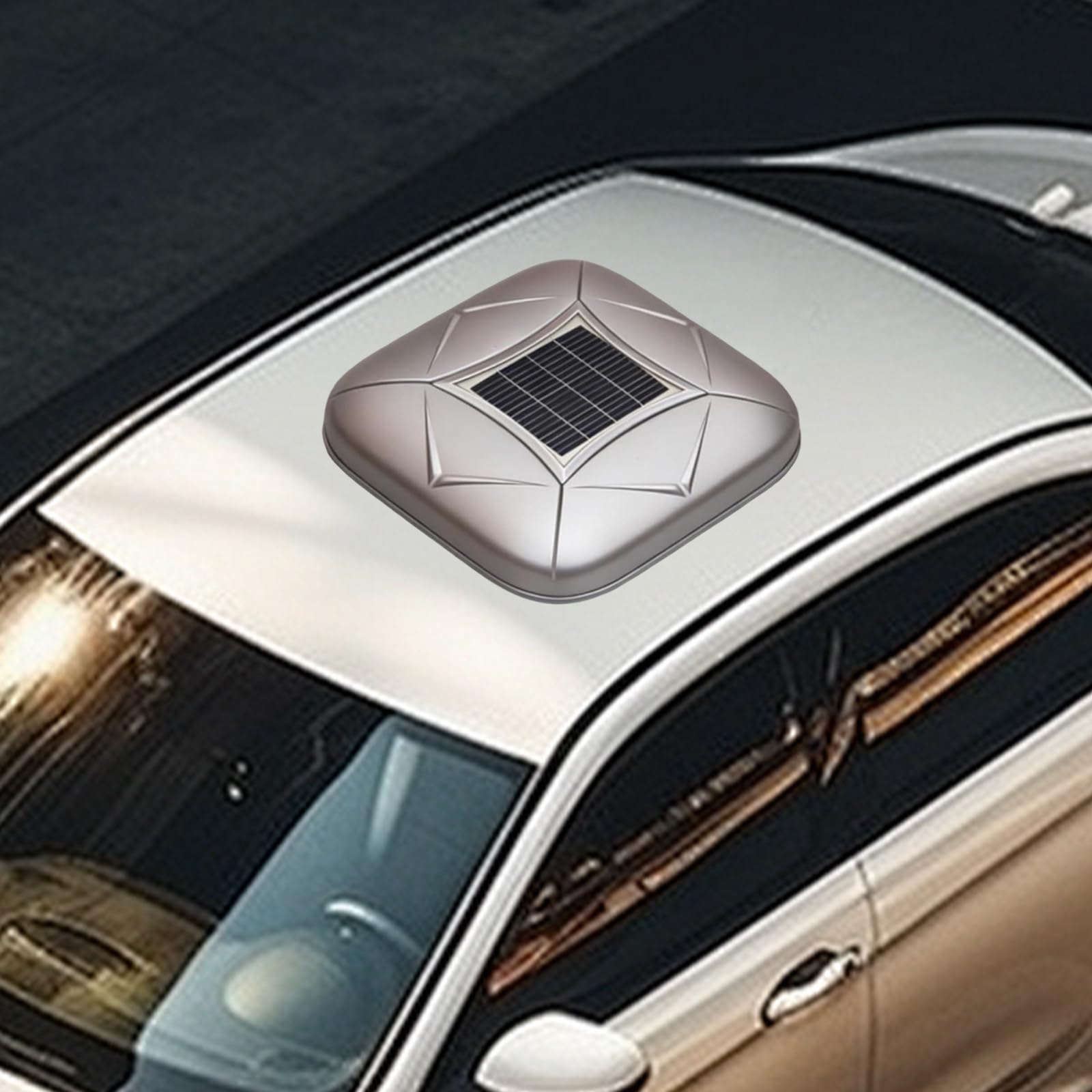Automatic Retractable Car Cover with Solar Charging/Remote Control – All-Weather Waterproof, Windproof & Snowproof, Anti-Theft Alarm, for SUV Sedan, Outdoor Indoor Use Silver-YXXL