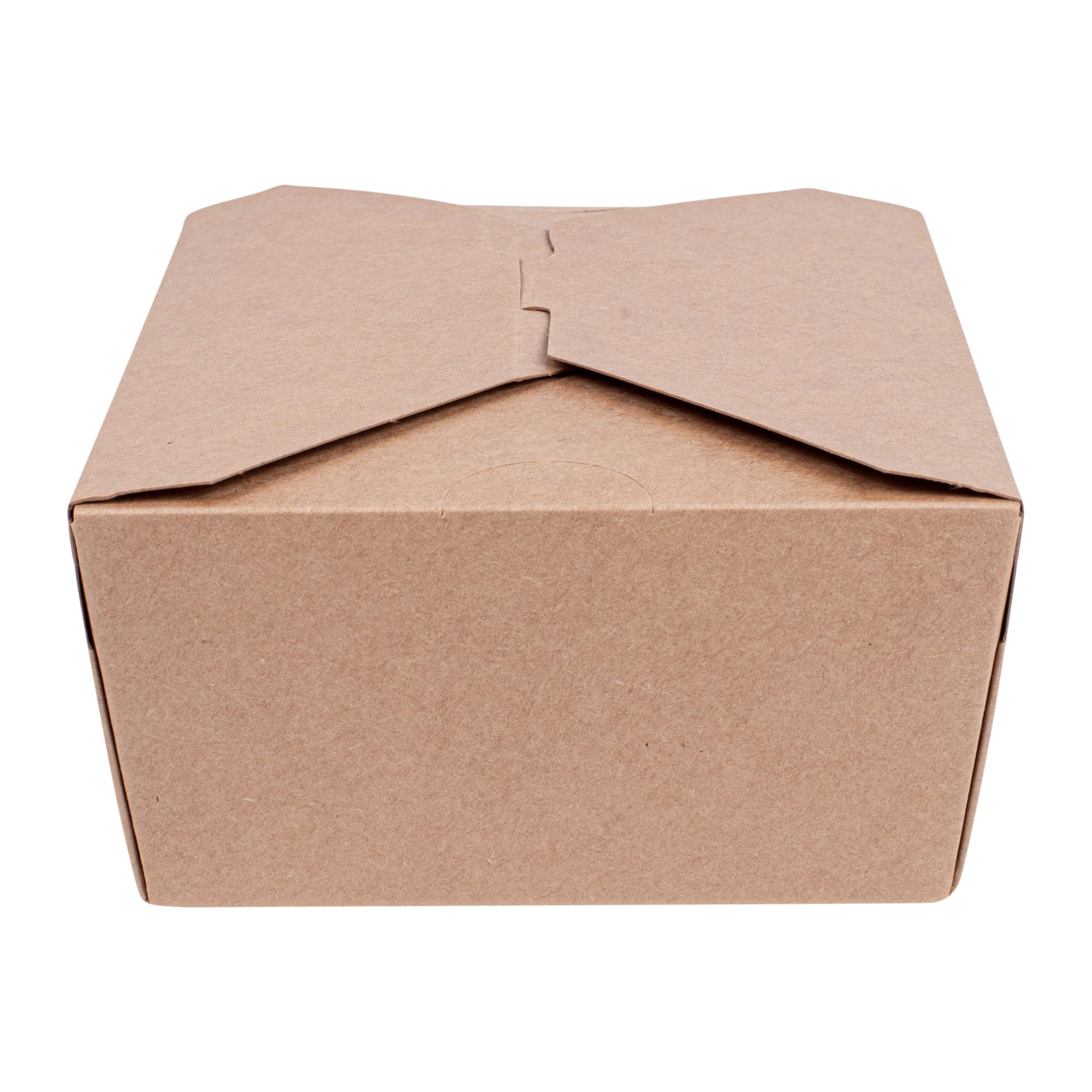 Restaurantware -Bio Tek - Contenedores de tacos de 7.5 x 5.5 x 2 pulgadas, 100 cajas desechables para tacos – 3 compartimentos, congelables, contenedores de papel kraft, tapa de bloqueo de pestañas,