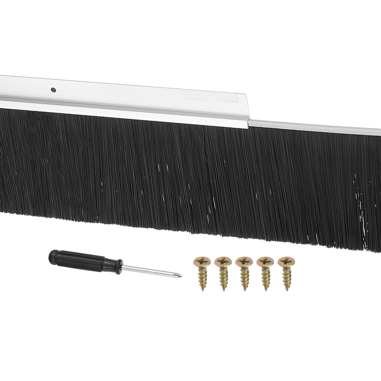 PATIKIL Door Brush Sweeps 3.94" Bristles x 47.24" Long