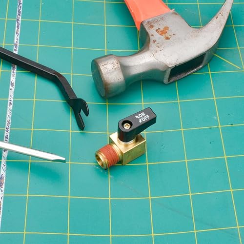 Miniatura 6 de Válvula de compresor de aire NPT macho x NPT hembra tipo bola válvula de drenaje mini válvula de bola de latón para compresor de aire