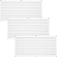 Vista 12 de Wall Control - Tablero de clavijas para pared, paquete de 3 tableros de clavijas horizontales de metal de 16 pulgadas de alto x 32 pulgadas