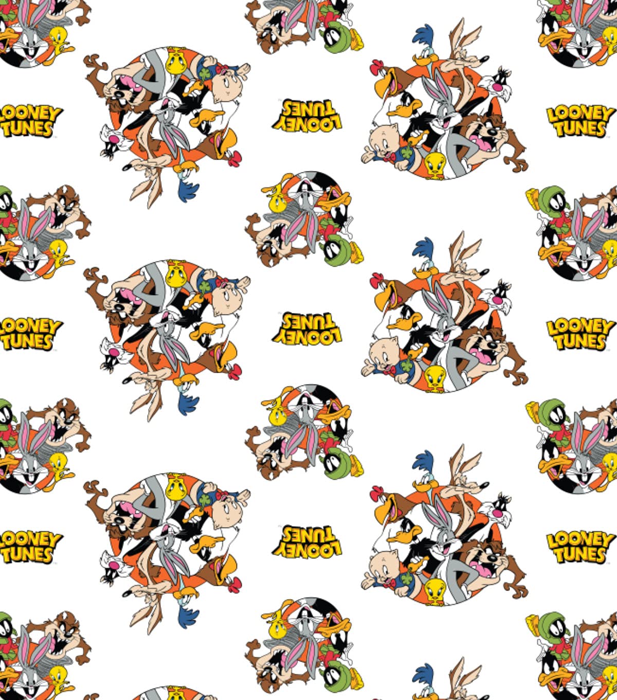 Camelot FabricsQuilting Cotton for Sewing x 2 Yards – Looney Tunes - That's All Folks! - 100% Cotton - Soft, Decorative Material - Pre-Cut 44-45 Inches Wide x 2 Yards -