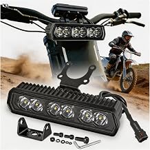 6 Inch Dirt Bike LED Light Bar 60w Motorcycle Headlight Light | Spot Beam Plug-Play Led Off Road Driving Fog Light Bar For Atv Utv Electric Dirt Bike E-Bike Minibike Motorcycle Truck