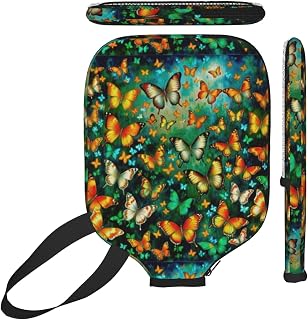 Zippered Pickleball Bag Universal Fit Most Paddles | Neoprene Paddle Sleeve for Men Outdoor, Gift for Mom