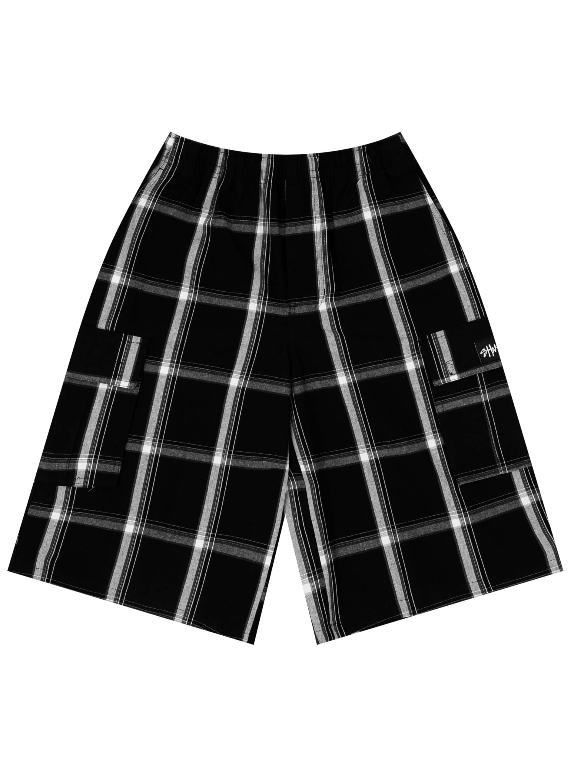 Shaka Wear 5.6oz Plaid Shorts, Black, XX-Large : Amazon.sg: Fashion