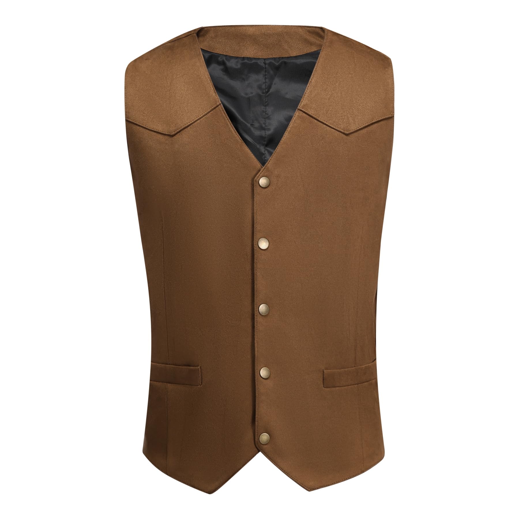 Allthemen Gilet da Uomo con Scollo a V Business Blazer Senza Maniche Vintage Classico Abito Veste per Matrimoni Party