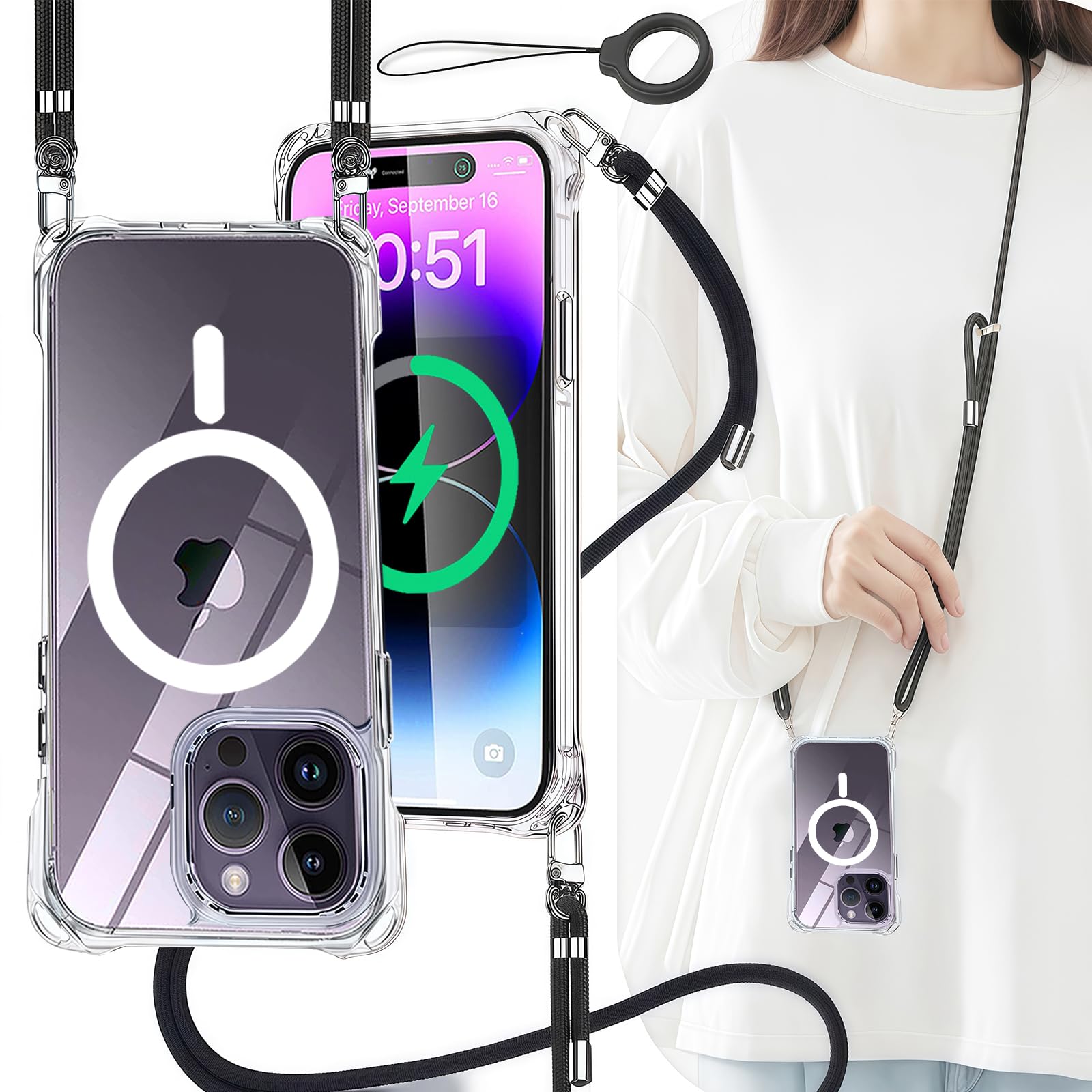Amazon.co.jp: OJBSEN iPhone 14 Pro 用ケース アイフォン14プロケース