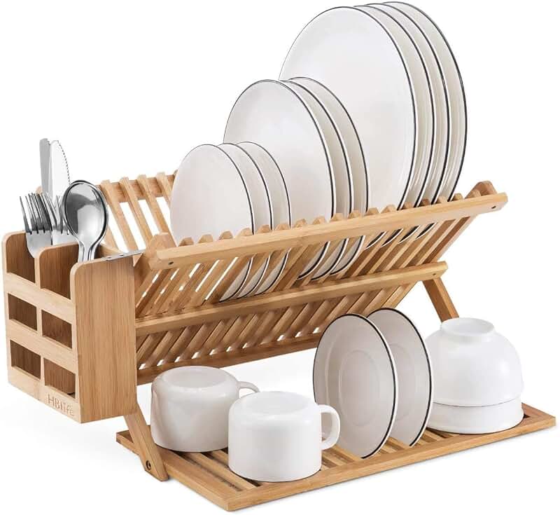 wooden dish drying rack