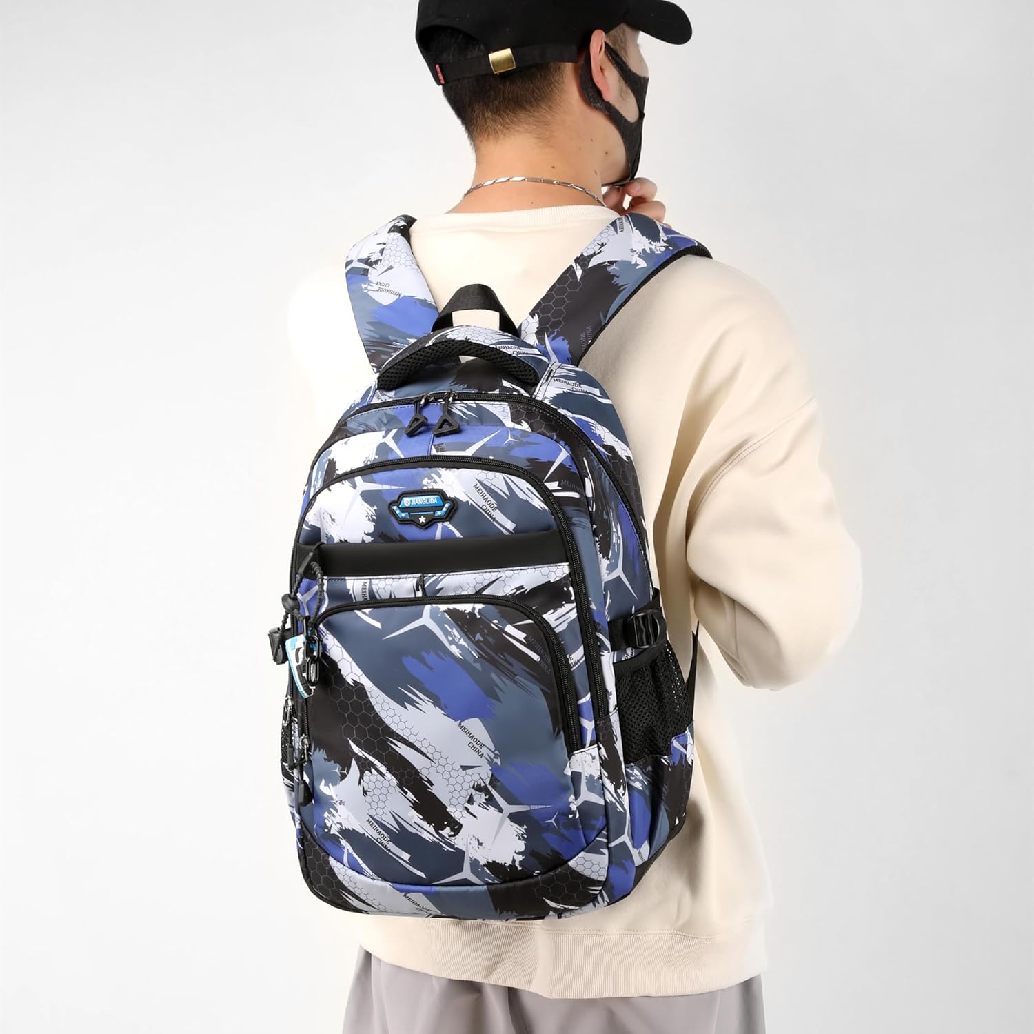 OKKID Middle School Backpack for Boys Gifts Student Bookbag High School Bags Teenage Boy Waterproof Large Travel Backpack Set - Image 8