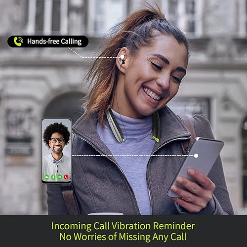 Miniatura 6 de Auriculares Bluetooth, auriculares Bluetooth con banda para el cuello mejorados 2025 con auriculares retráctiles, auriculares estéreo con
