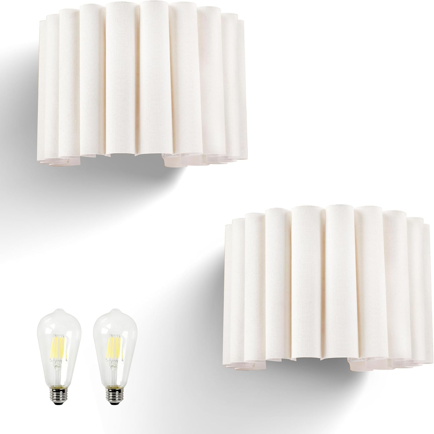 Boho Wall Sconces Set of Two,Hardwired Indoor Wall Lights with E26 Base for Living Room, Bedroom, 110V/60Hz