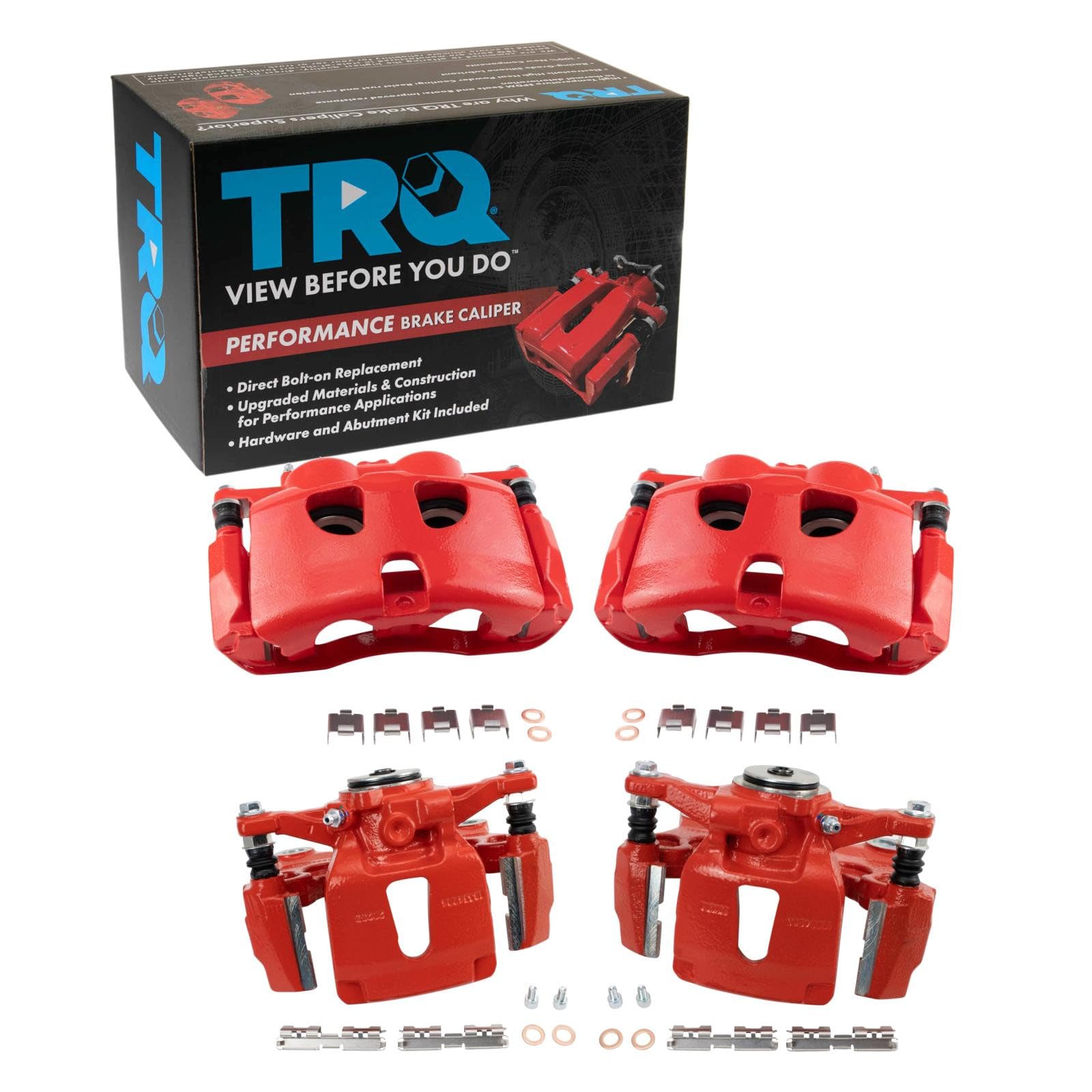TRQ Brake Caliper Set Performance Compatible with 2015-2018 Ford F-150