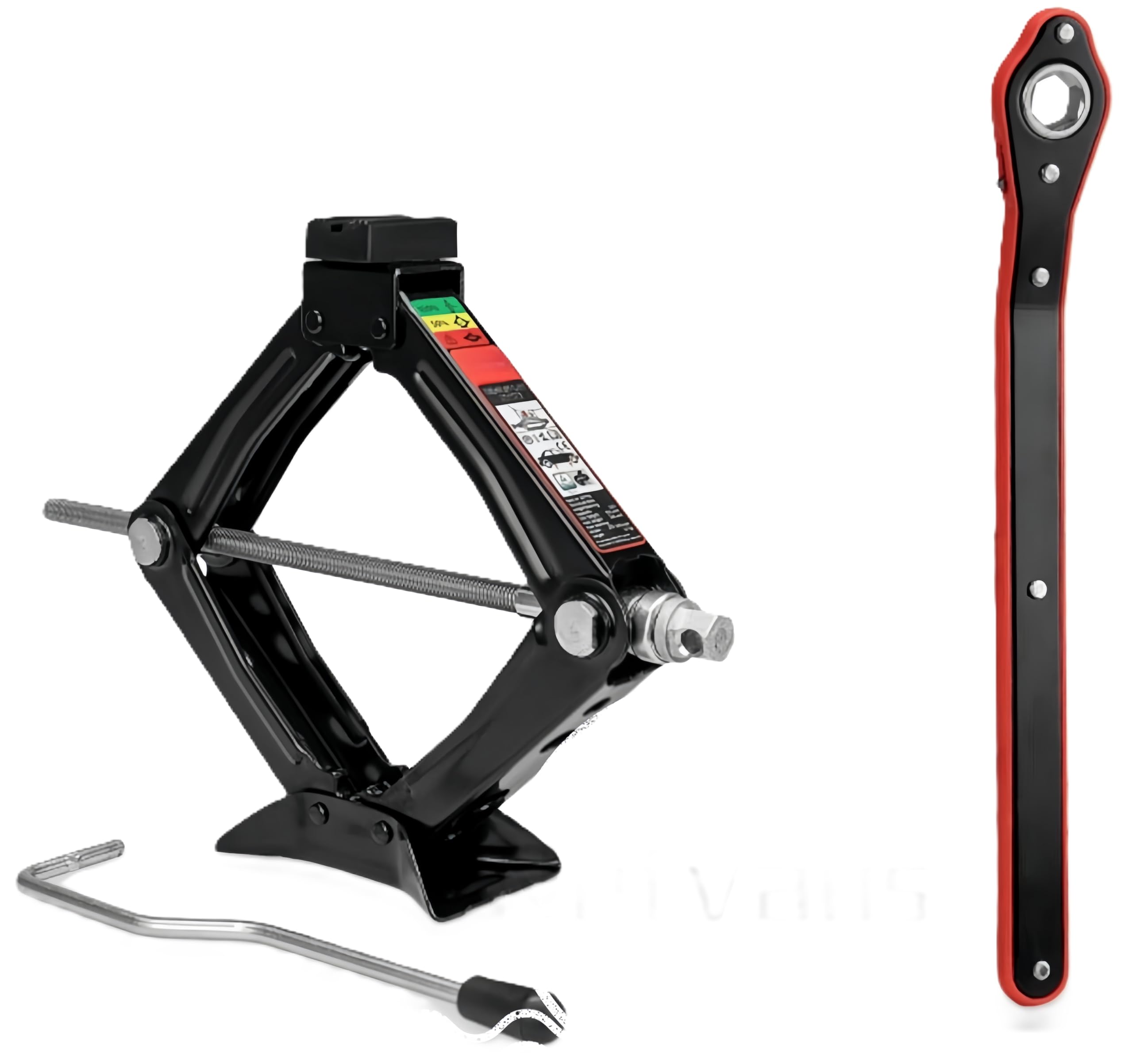 Kit Ruotino di Scorta 16" compatibile con Volkswagen Caddy/Caddy Life con Cric, Chiave, Guanti e Sacca
