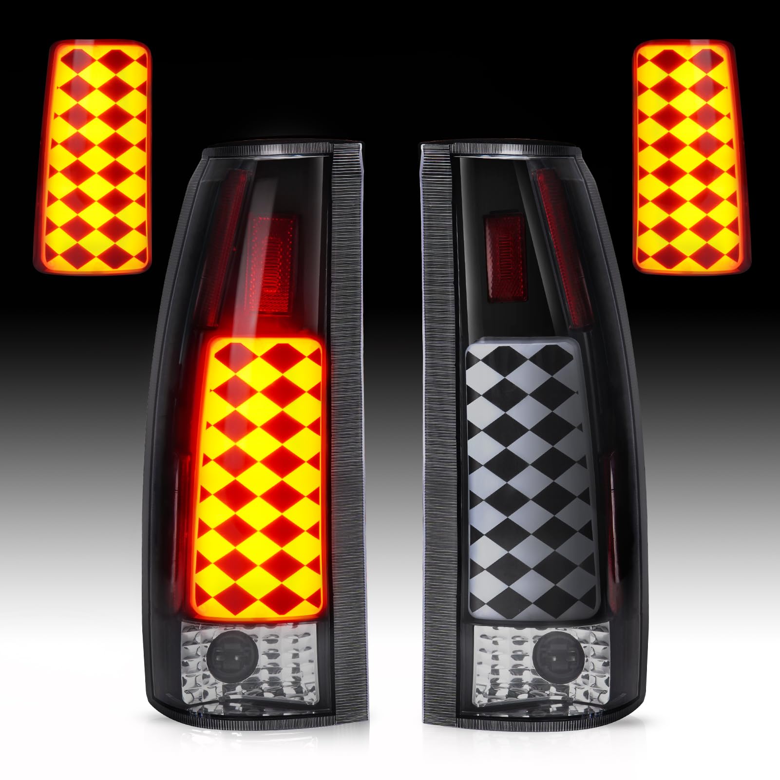LED Tail Light Assembly Fit for Chevy & GMC C/K 1500 88-99, C/K 2500 3500 88-00, C1500 C2500 Suburban 92-99, Silverado 94-98, Tahoe 95-99, Yukon 92-00