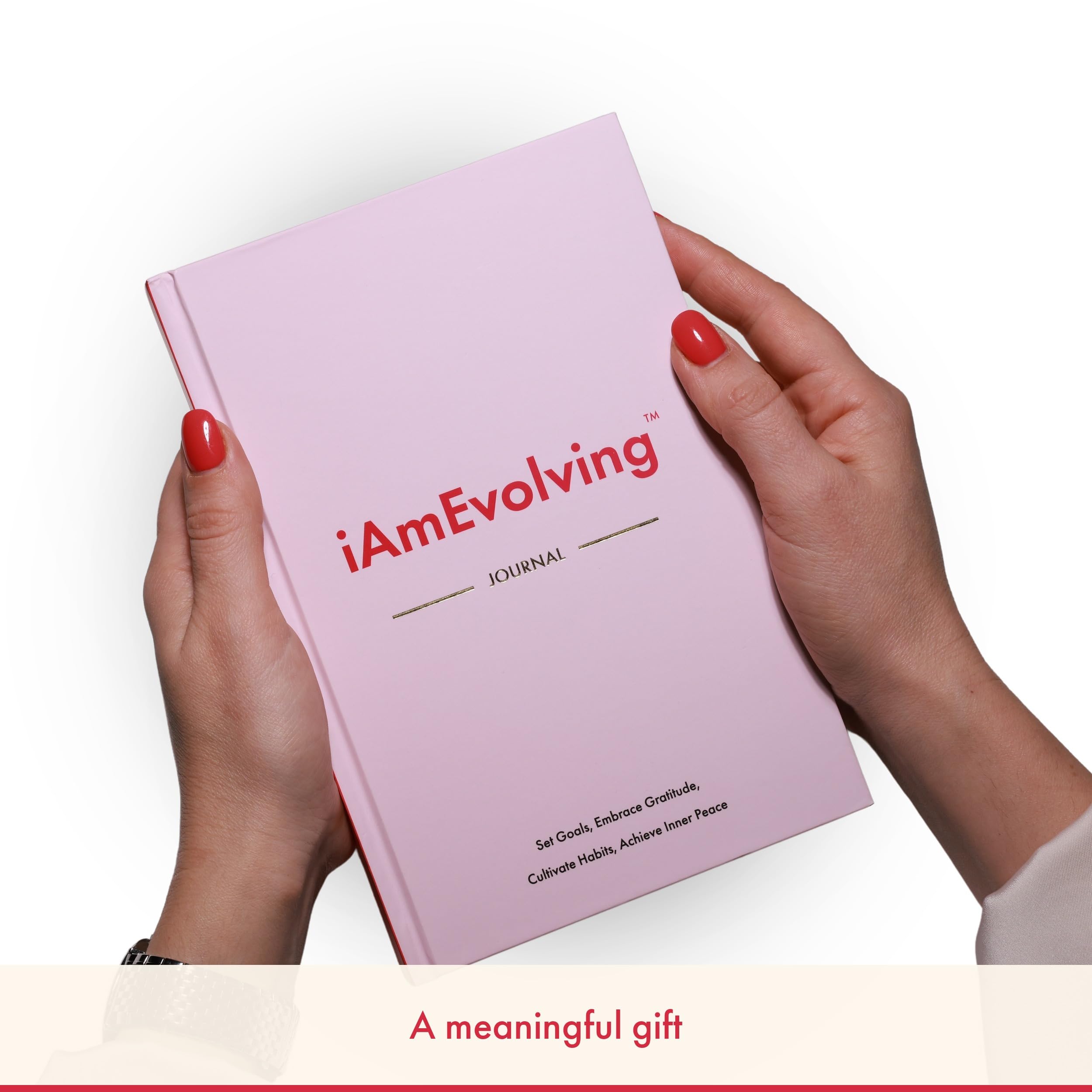 Diario I AM Evolving: establece metas, abraza la gratitud, cultiva hábitos, logra la paz interior | Diario de gratitud sin fecha para desarrollo personal, atención plena y reflexión diaria (negro)