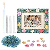 DIY Mosaic Picture Frame Craft Kit for Kids - Creative Arts & Crafts Glass Pebbles Activity for Girls & Boys, Decorate Your Own Photo Frame, Perfect Birthday & Christmas Gift for Kids Ages 6-12