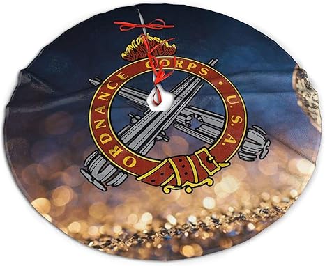 Amazon Com Lumugun Us Army Retro Ordnance Corps Insignia 30 Inch Christmas Tree Dress Tree Shape Polyester Christmas Tree Gift Box Snowflake Christmas Tree Christmas Holiday Decoration Home Kitchen