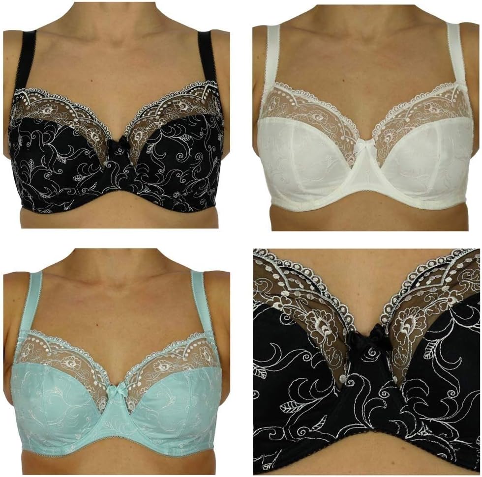 BHSUnderwired Non-Padded Embroidered Full Cup Bra