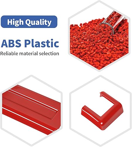 Miniatura 3 de RT-TCZ Para Jeep JK Puerta Trasera Bisagra Cubierta Trim Rojo para Jeep Wrangler JK JKU 2007-2017 Rojo Exterior Accesorios 2 unids