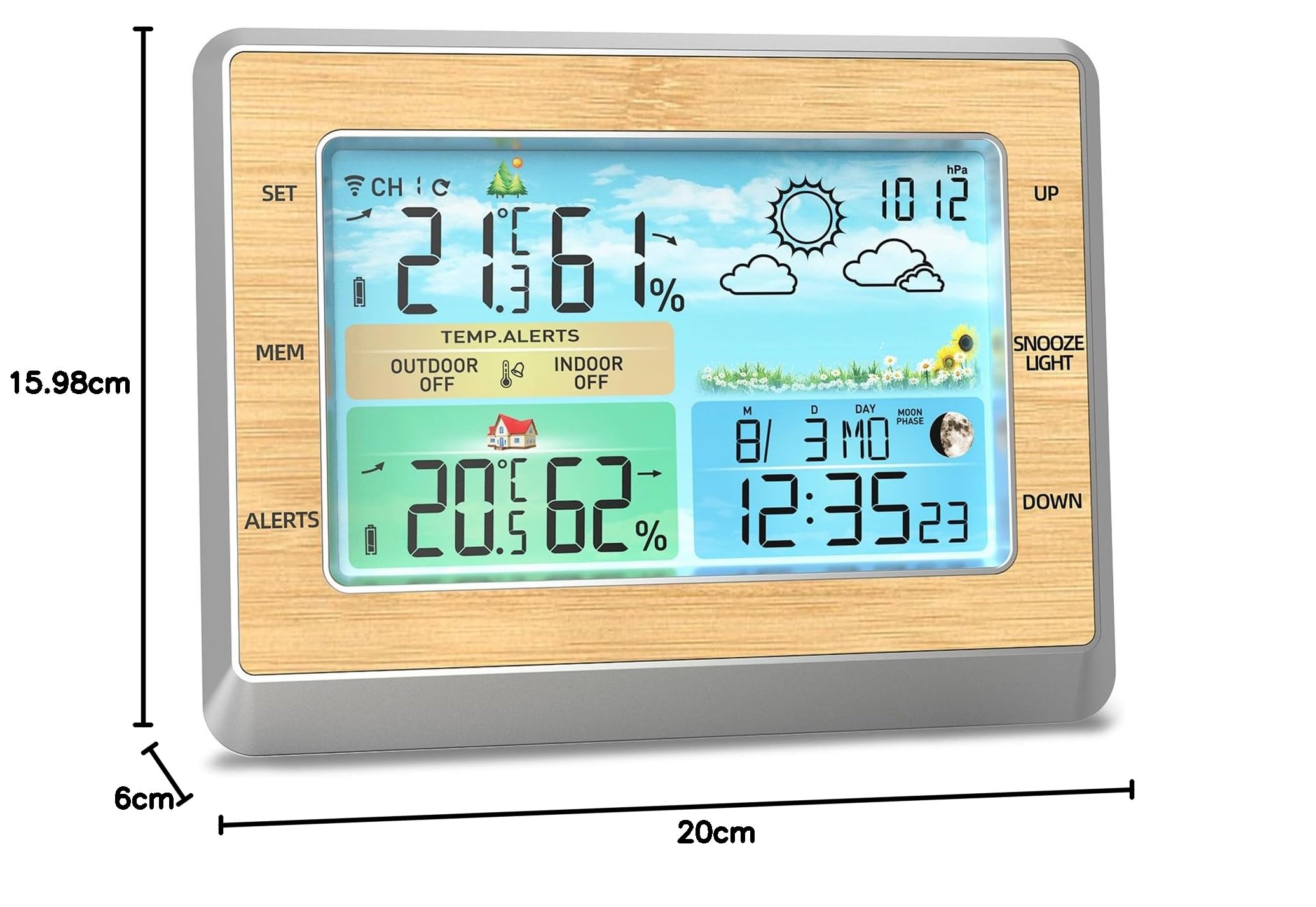 Brrnoo Thermomètre, Température et humidité.